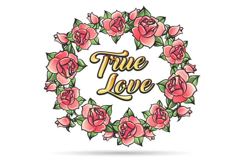 wreath-of-roses-tattoo-illustration