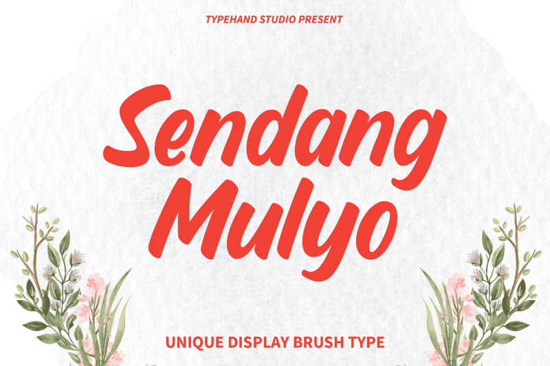 sendang-mulyo-brush-display-font