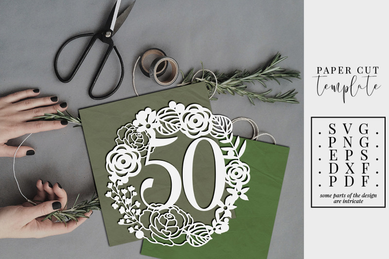 50-birthday-wreath-papercut-template-50th-birthday-svg-pdf