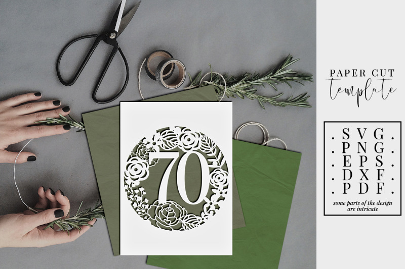 70-birthday-frame-papercut-template-70th-birthday-svg-pdf