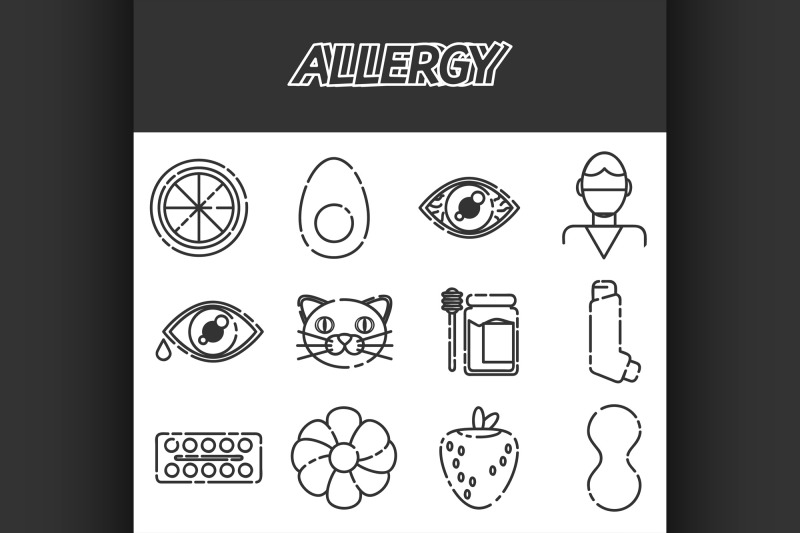 allergy-icons-set