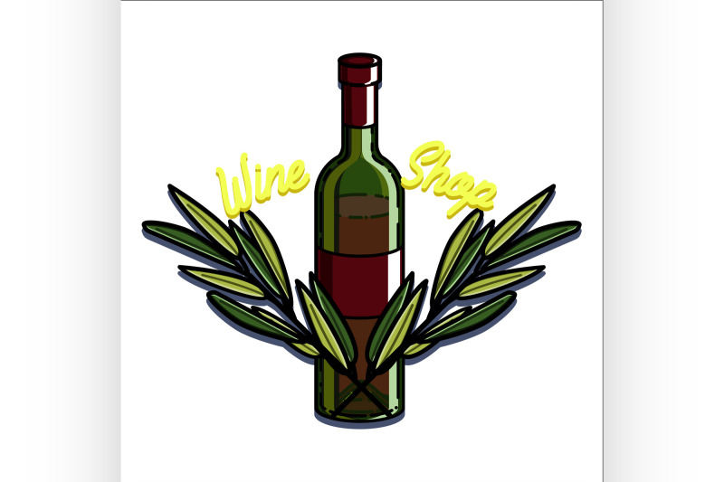 color-vintage-wine-shop-emblem