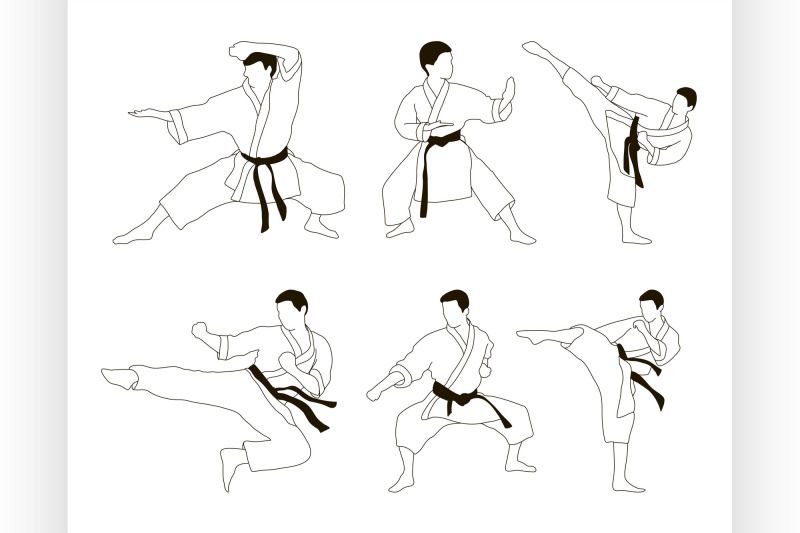 karate-icon-set