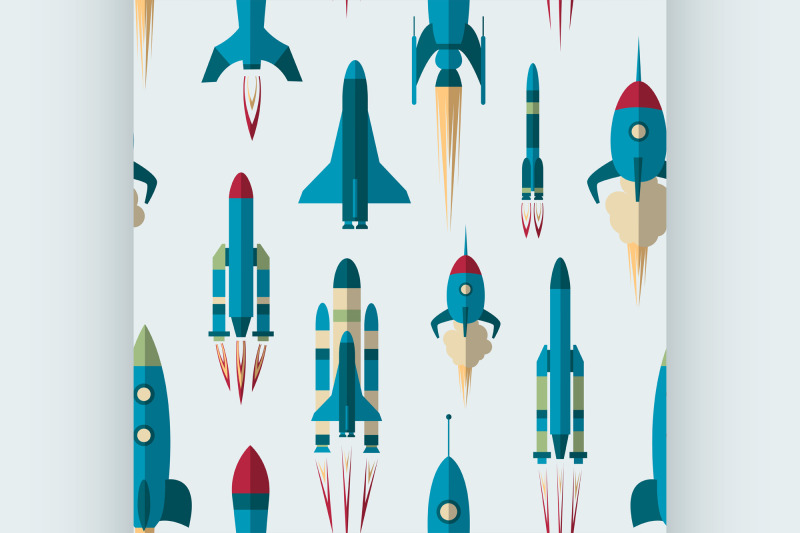 set-of-rockets-pattern