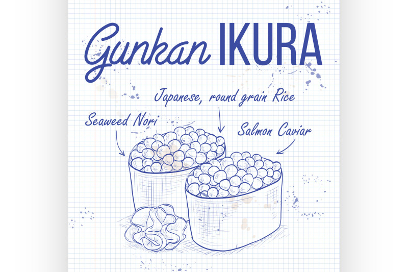 sketch-gunkan-ikura