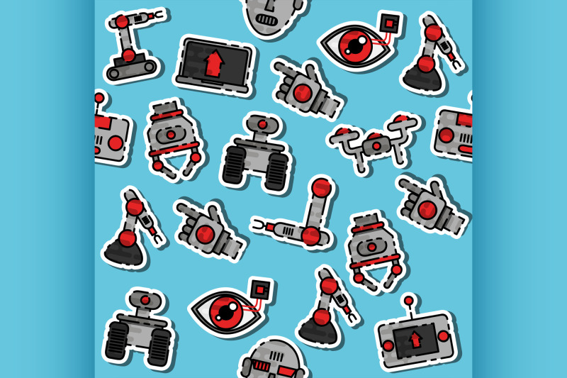 colored-robotic-pattern