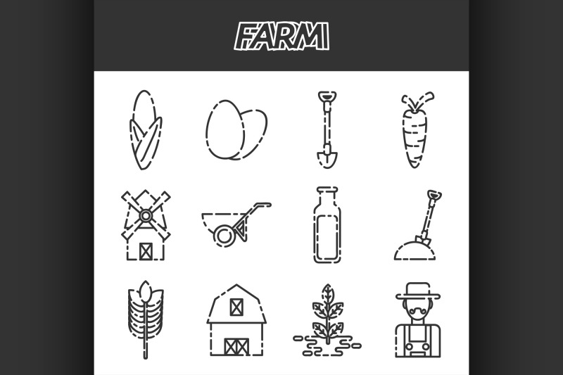 farm-icons-set