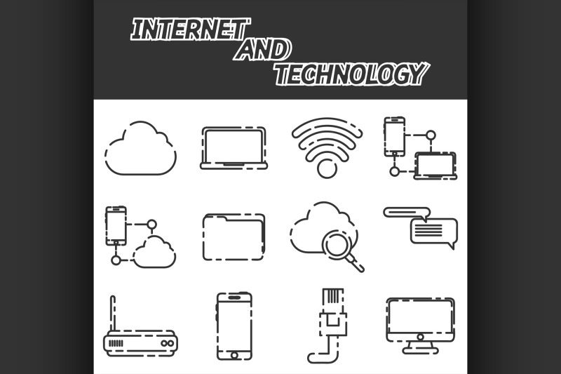 internet-and-technology-icon-set