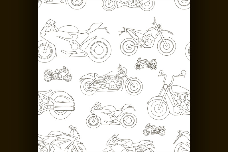 motorcycle-icons-set-pattern