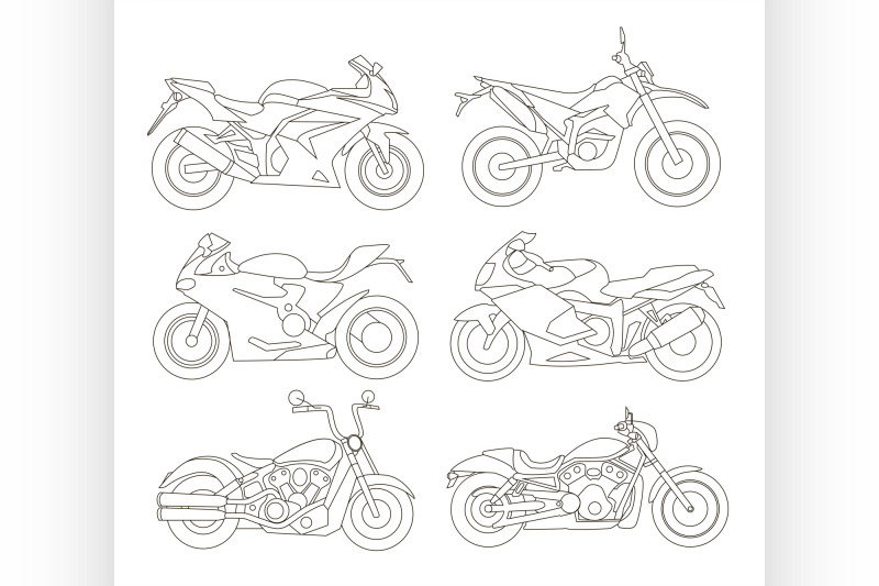 motorcycle-icons-set