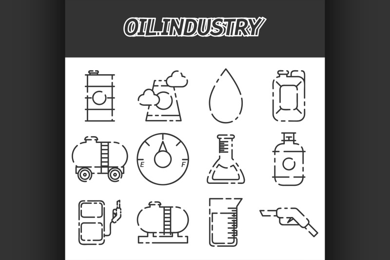 oil-industry-icon-set