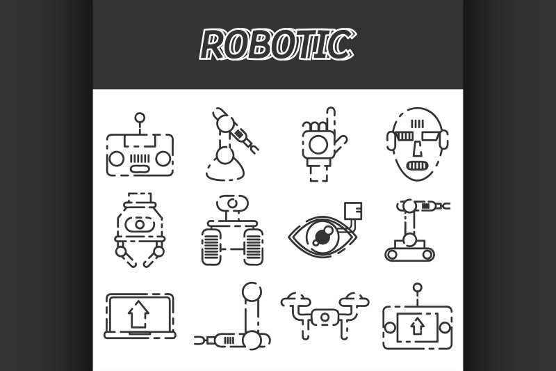 robotic-icon-set