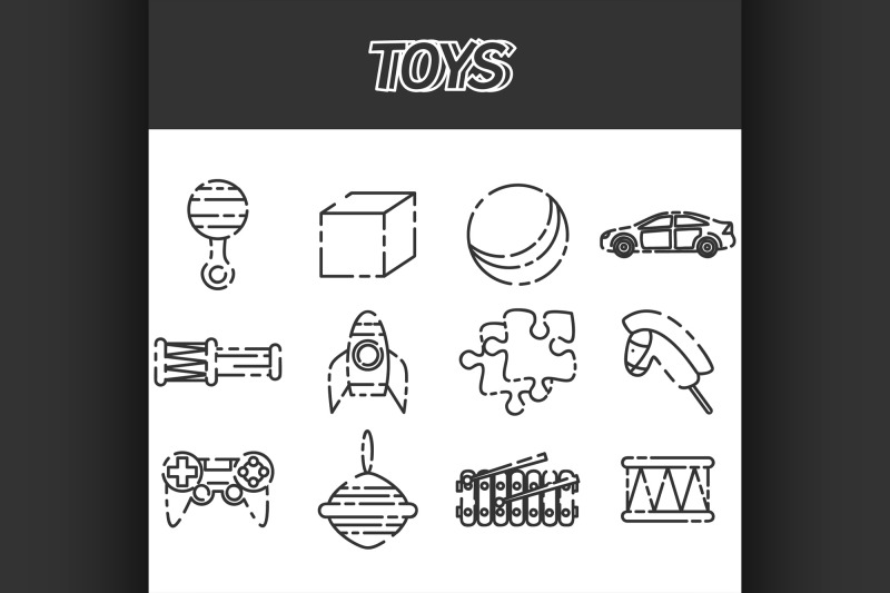 toys-icon-set