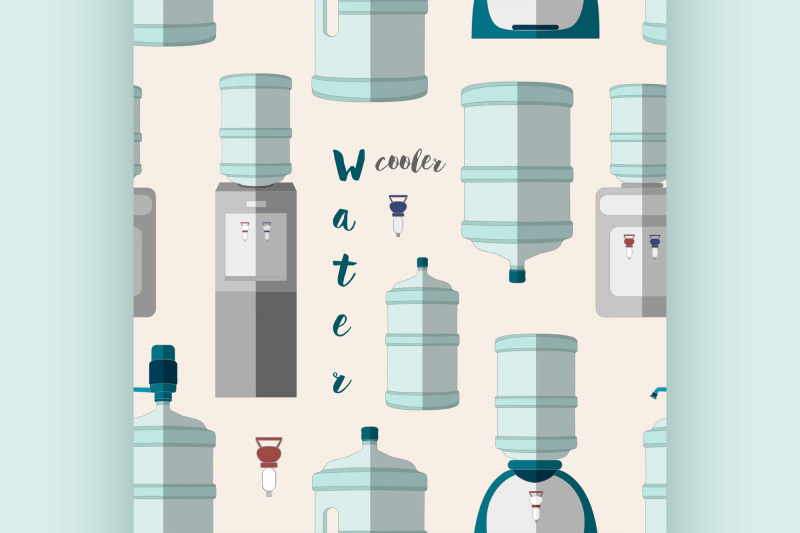 icons-for-water-cooler-appliance-pattern