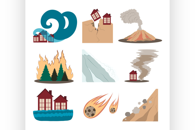 natural-disaster-icon-set