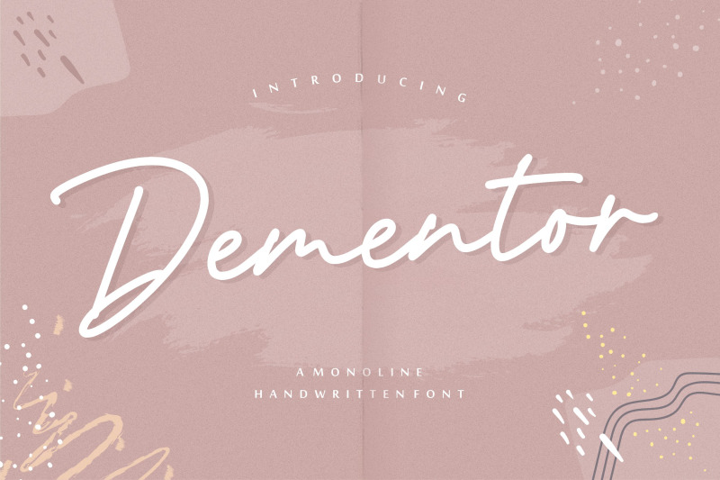 dementor-monoline-handwritten-font
