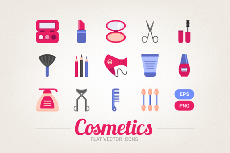 flat-cosmetic-icons