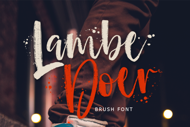 lambedoer-brush-font