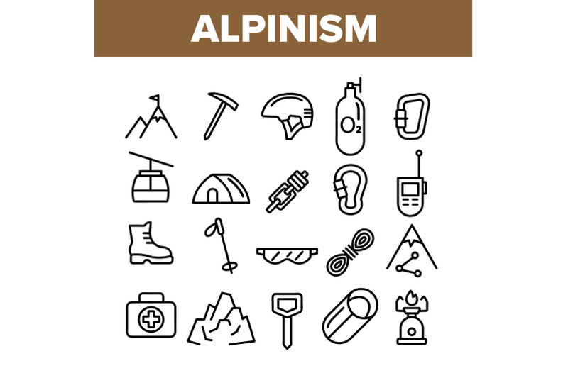 alpinism-and-mountaineering-equipment-vector-linear-icons-set