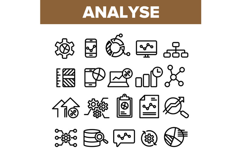 collection-analyse-element-sign-icons-set-vector