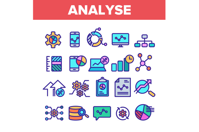 color-analyse-element-sign-icons-set-vector