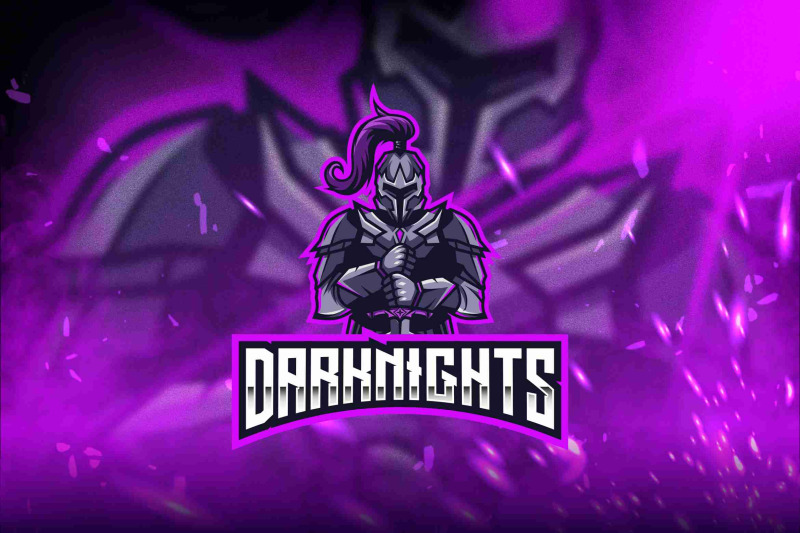 dark-knights-esport-logo-template