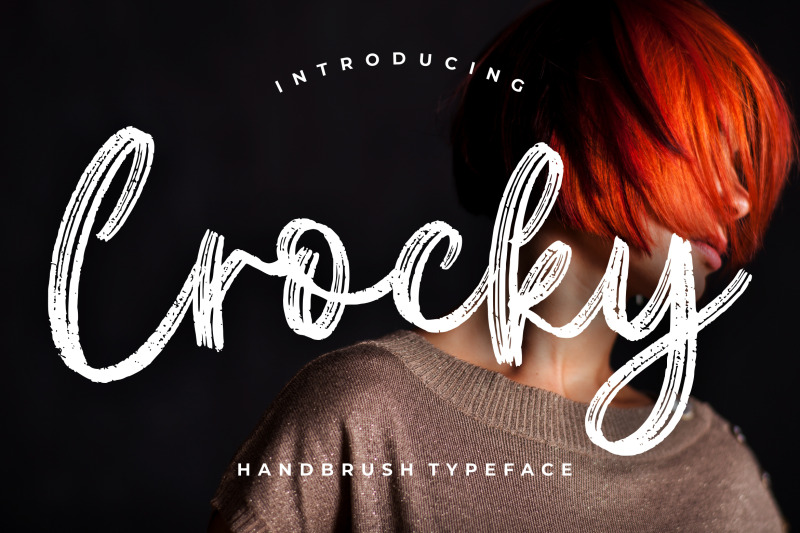 crocky-handbrush-typeface