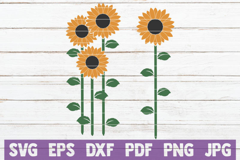 Download Sunflowers SVG Cut File By MintyMarshmallows ...