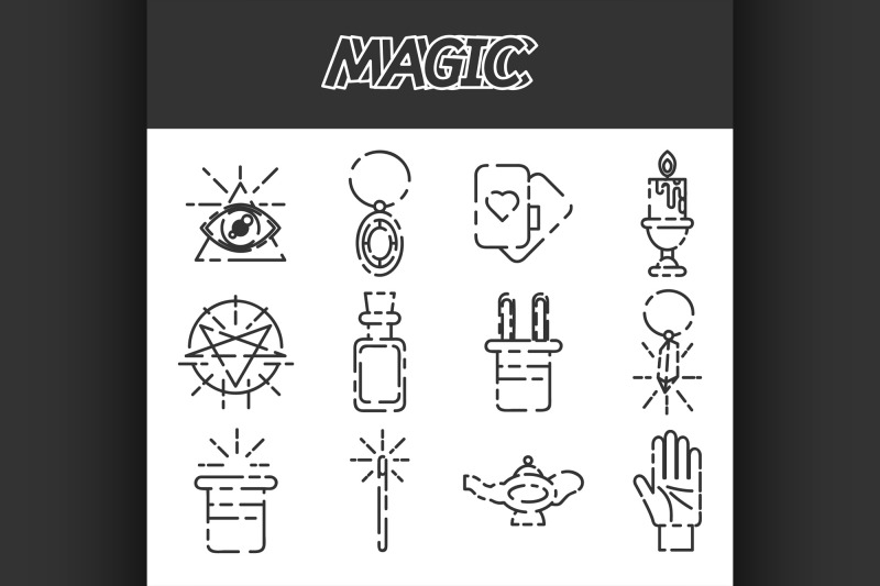 magic-flat-icon-set