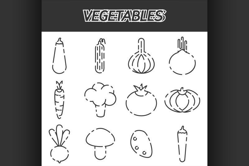 vegetables-icon-set