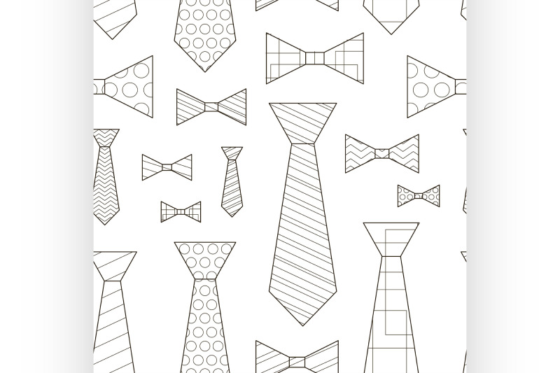 pattern-of-vector-ties-and-bow-ties