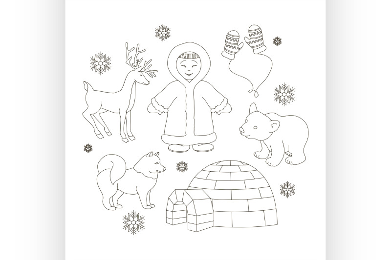 vector-set-of-eskimo-characters