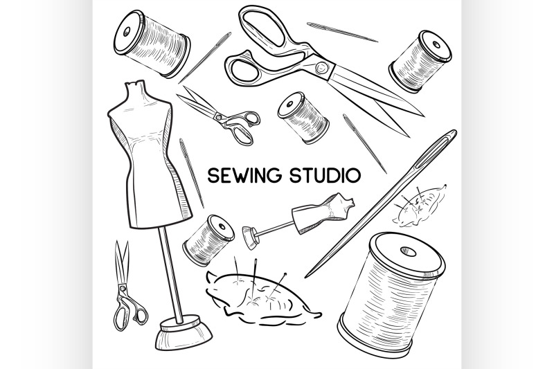 colored-hand-drawn-sewing-icons-set