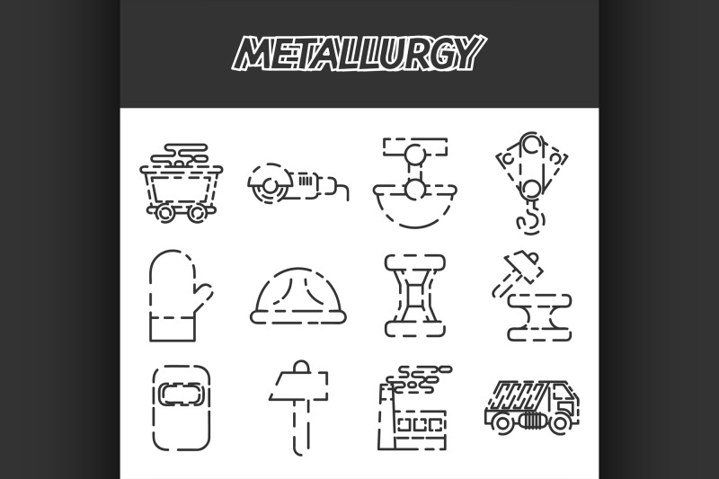 metallurgy-icon-set