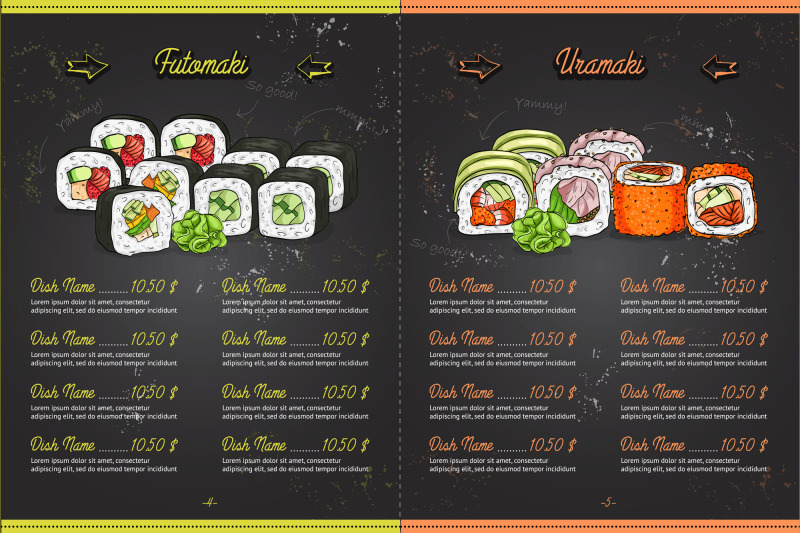 color-horisontal-sushi-menu