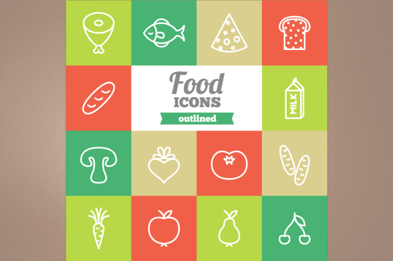 outlined-food-icons