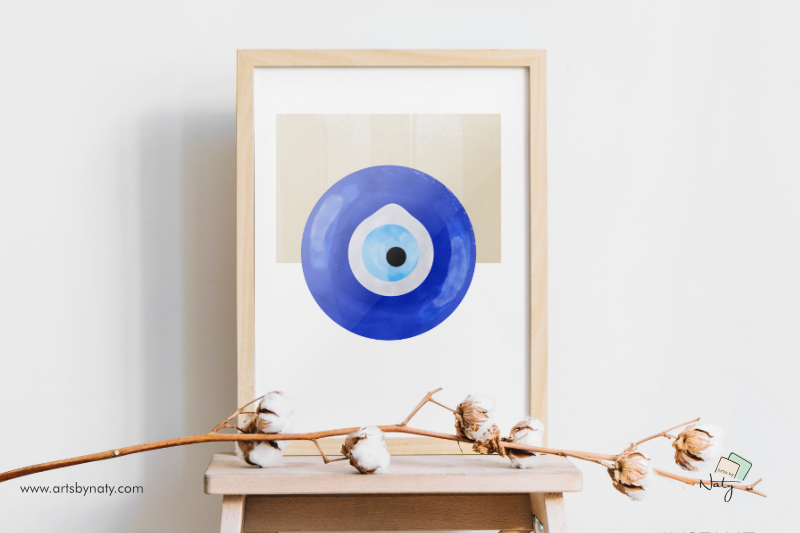 evil-eye-printable-abstract-blue-wall-art-for-interior-decor