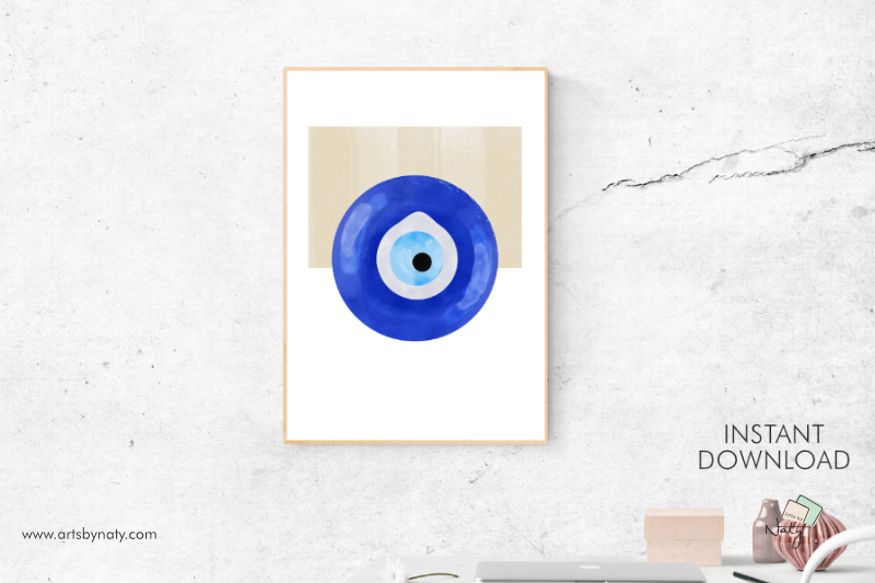 evil-eye-printable-abstract-blue-wall-art-for-interior-decor
