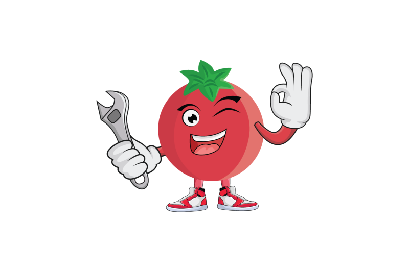 pomegranate-with-wrench-fruit-cartoon-character-design