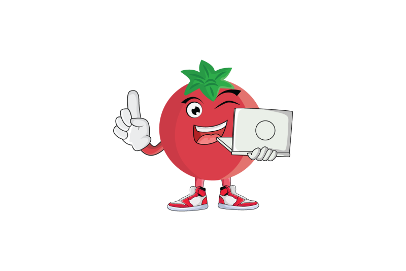 pomegranate-with-laptop-fruit-cartoon-character-design