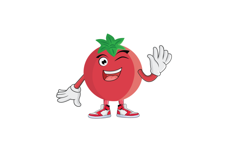 pomegranate-wink-wave-greet-fruit-cartoon-character-design