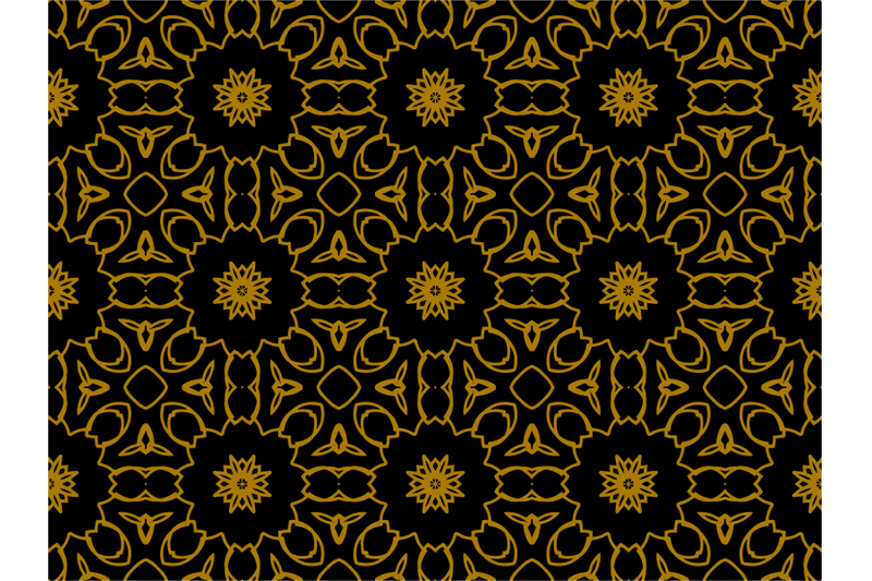 pattern-gold-motive-sun-flower