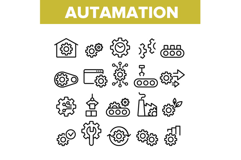 automation-collection-elements-icons-set-vector