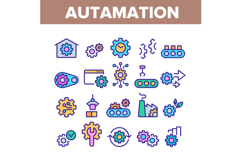 automation-collection-elements-icons-set-vector