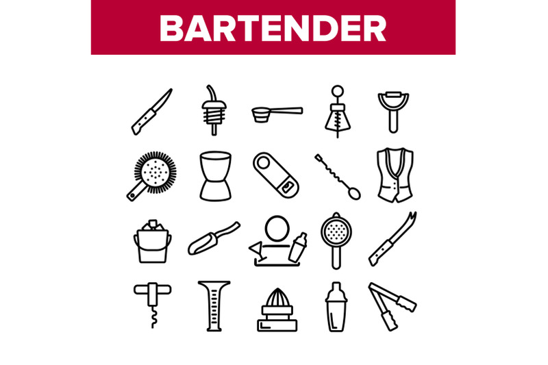 bartender-equipment-collection-icons-set-vector