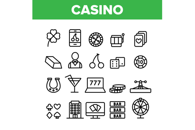 casino-collection-play-elements-vector-icons-set