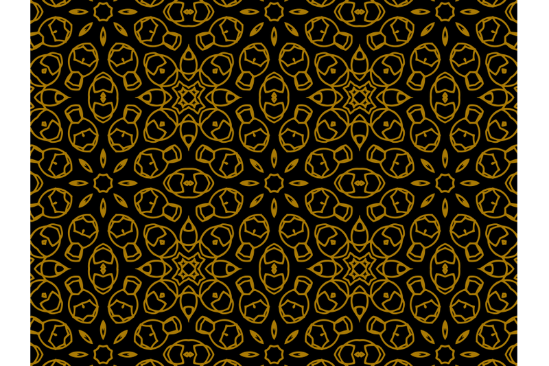 pattern-gold-icon-flowers