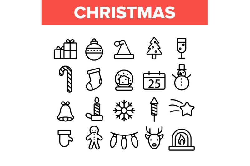 christmas-collection-elements-vector-icons-set