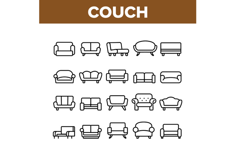 couch-sofa-furniture-collection-icons-set-vector