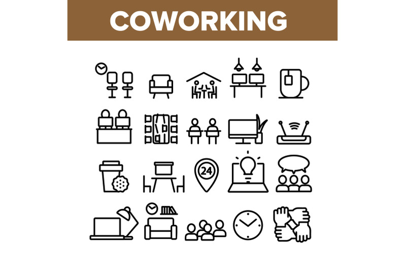 coworking-collection-elements-icons-set-vector